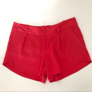 Alice + Olivia red shorts